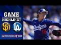 PADRES vs DODGERS HIGHLIGHT! Yamamoto is back on the mound ⚾️ Spring Training 2026