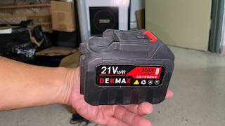 40 RM Dekmax 15 cell Makita ion lithium battery 18000mah, 15 Aug 2026