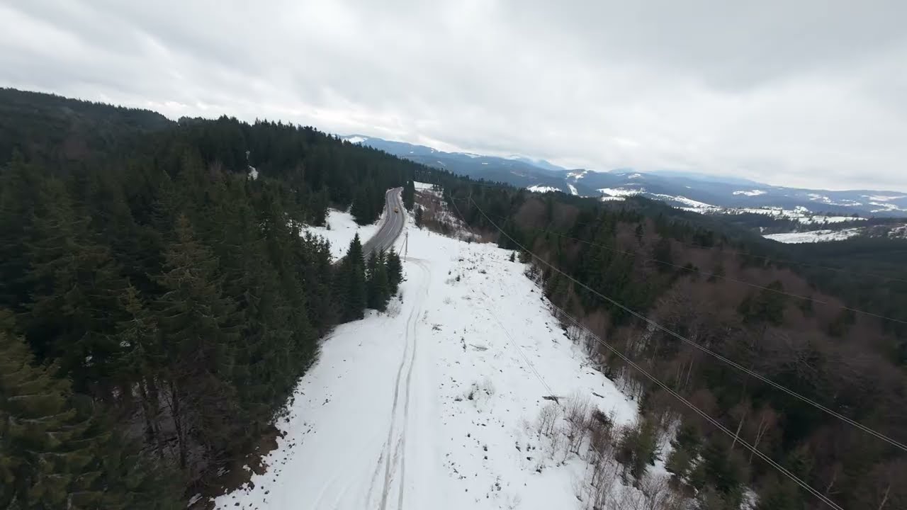 Travel Mountain Вишківський перевал, Winter Karpaty, Flywoo flylens 85 DJI O4 pro FPV