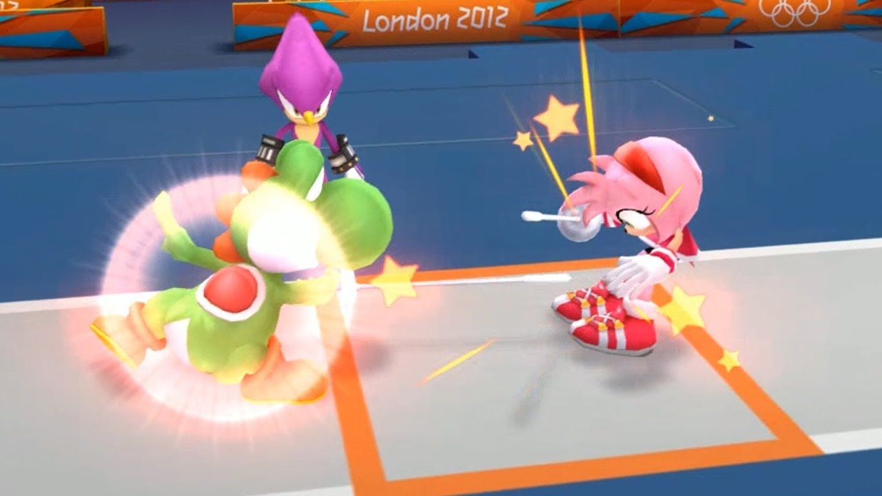 Mario & Sonic At The London 2012 Olympic Games Fencing #18 With Yoshi, Sonic and Daisy