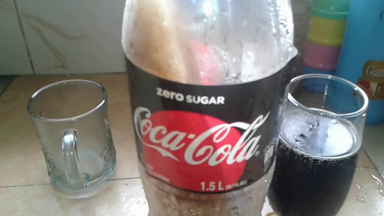 How to turn Coca Cola Zero(sugar free) into a normal coke - YouTube