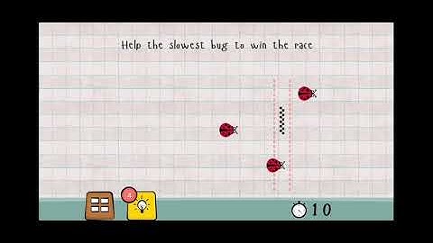 Logic Master 1 - Mind Twist Level 148 Solution | Help the slowest bugs to win the race