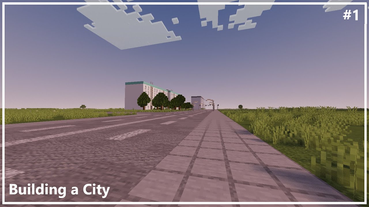 Building a City #1 // Offices & School - Minecraft Timelapse - YouTube