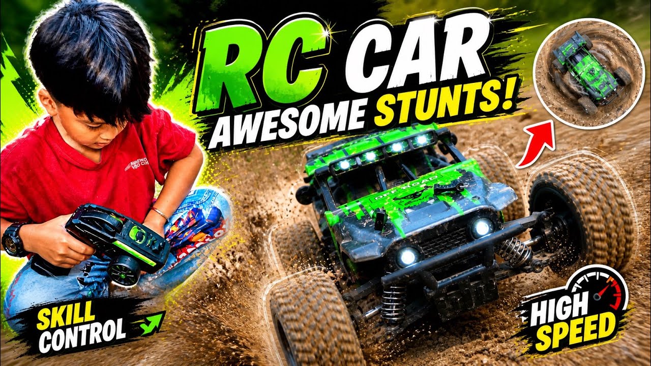 Rc Racing Jerry Jing’s First RC Car Race! Amazing Remote Control Skills 🏎️💨 - YouTube