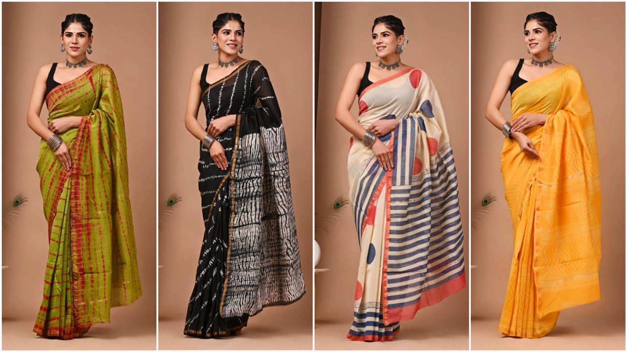 Chanderi Silk Saree | Free Shipping | Handloom Pure Silk Saree 