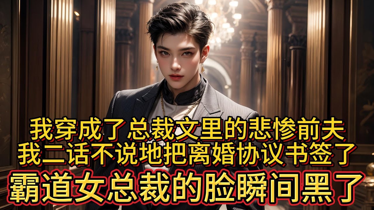 我穿成了总裁文里的悲惨前夫，我二话不说地把离婚协议书签了，霸道女总裁的脸瞬间黑了。