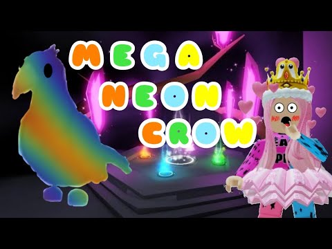Making A Mega Neon Crow In Adopt Me Roblox Youtube