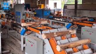Wood Log Process Line Round Timber Multi Blades Disc Saw Cutting Machine for Pallet Board