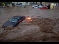 The Strongest Hurricane and Flood in St. Llorenc Spain 9 Oct. 2018