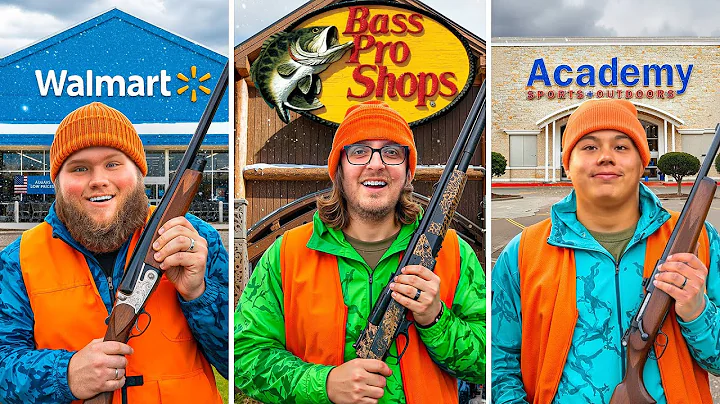 $1000 Bass Pro Shops vs Academy vs Walmart Hunting Challenge!