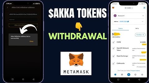 How to Withdraw AKKA Tokens to Metamask | Satoshi App Airdrops | AKKA Tokens Wallet Submission
