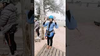 First time ziplining in Texas. #adventure #travelvlog #zipline #texas #adrenaline