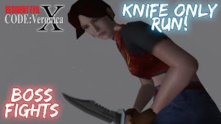 RE Code Veronica | Knife Only | All Boss Fights