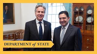 Secretary Blinken meets with Moroccan Foreign Minister Nasser Bourita