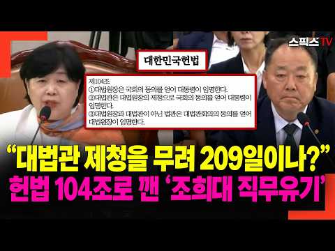 “209 Days to Nominate a Supreme Court Justice?” Breaking Through ‘Cho Hee-dae’s Dereliction of Du...