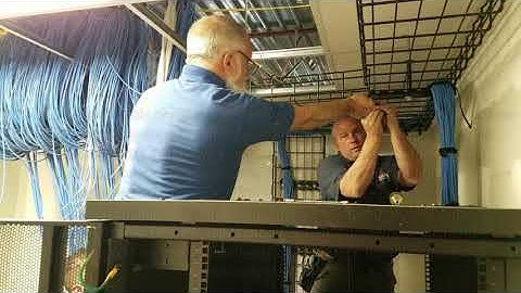 Wired Communications Installs New Basket Trays in Telecommunications Room (TR)