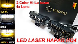 Lenses Are Not Half-hearted!!! LED Laser Hapag HQ4 4 Eyes