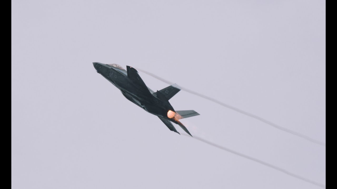 F22 Afterburner Takeoff Operation Northern Lightning Volk Field