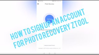 How to Signup Photo Recovery - Ztool Account? screenshot 1