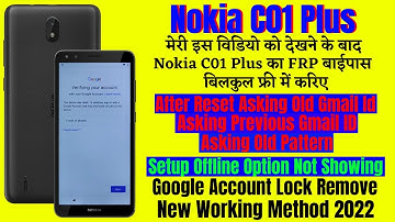 Nokia C01 Plus Frp Bypass Android 11 Update Without Pc || How To Bypass Frp Lock Nokia C01 Plus