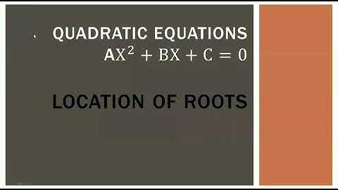 Location of roots in Quadratic Equations #location_of_roots #jee_advanced #jee_mains