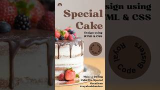 Famous How to Make a Cake Using HTML & CSS – A Sweet Surprise! 🍰 #htmlcss #valentinecake #cake #css3d Wealth