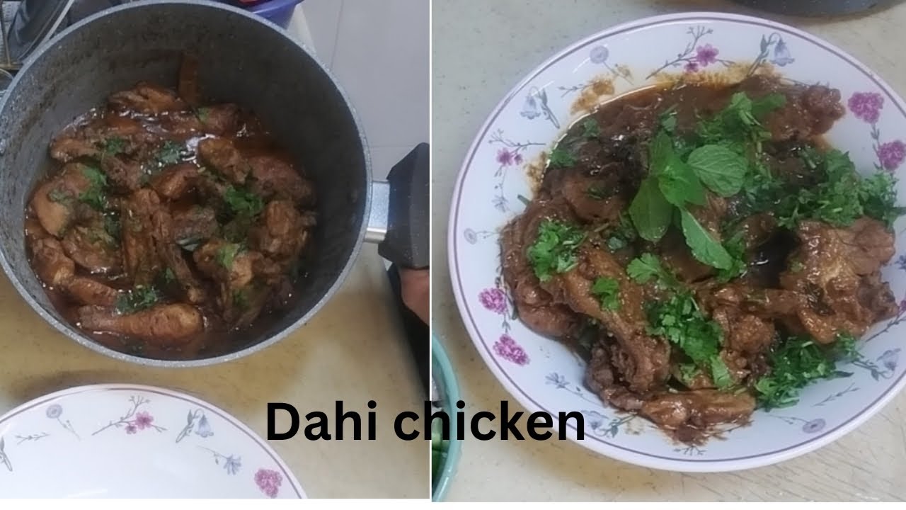 Mazedar Dahi chicken/tasty yogurt chicken 