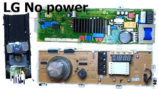 LG No Power problem - DirectDrive Washing machine won't turn on dryer DIY repair solution - diagnose
