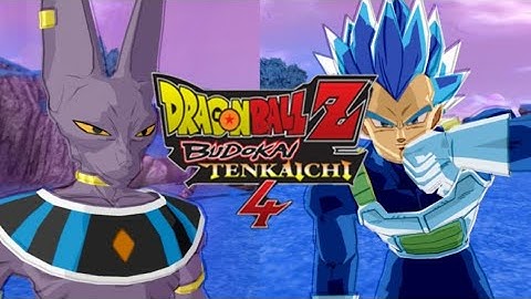 DBZ Budokai Tenkaichi 4 Beerus VS Vegeta Super Saiyan Blue Evolution