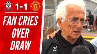 Southampton 1-1 Man United | Emotional Fan Sheds Tear Over Draw! Fancam