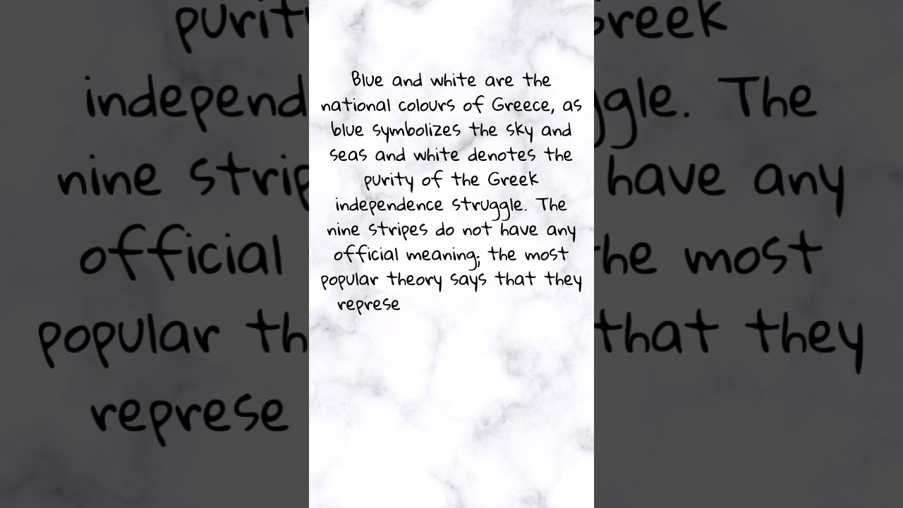 What does the Flag of Greece represent? 