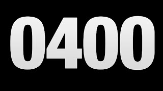 400 seconds countdown timer full screen 4k