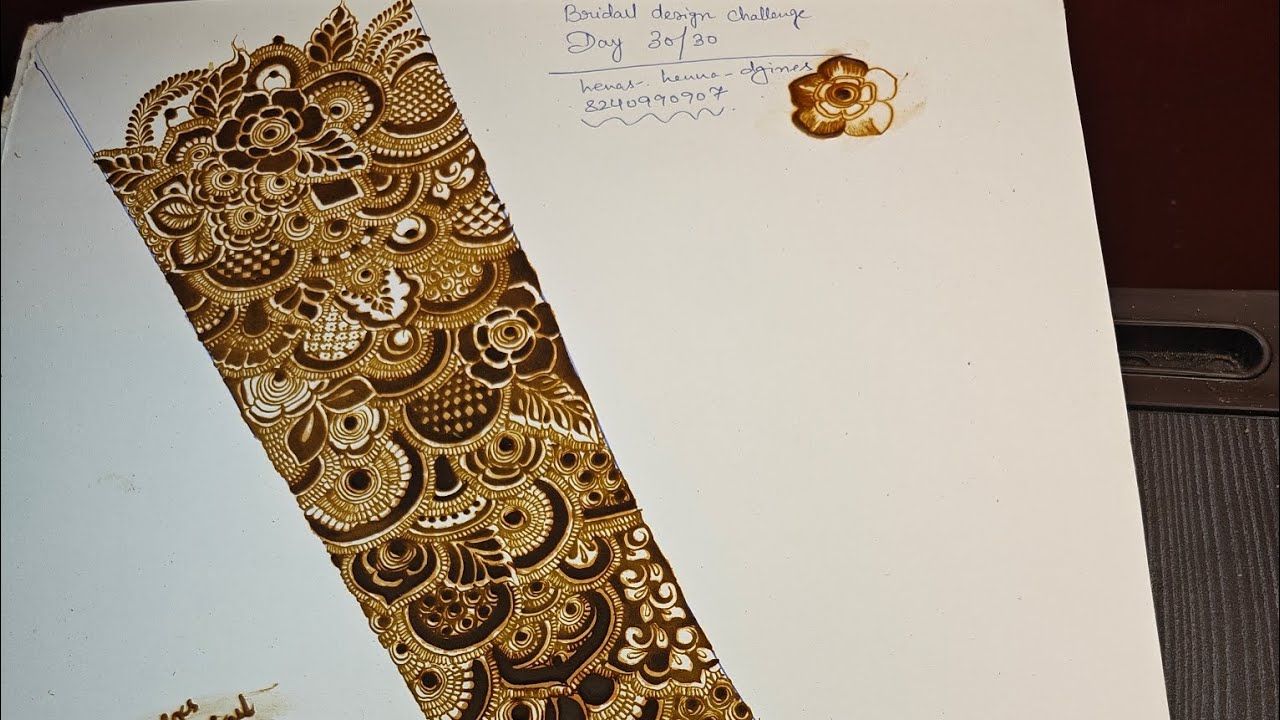 Bridal design challenge 💗@saniamhndiart #trending #mehndi #viral #viralvideo #youtube #youtuber 