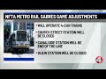 NFTA announces metro rail station adjustments for Sabres game