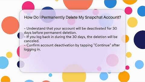 How Do I Permanently Delete My Snapchat Account? - Everyday-Networking