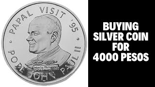 1995 Pope John Paul II 100 piso and 200 piso Silver Commemorative Coins