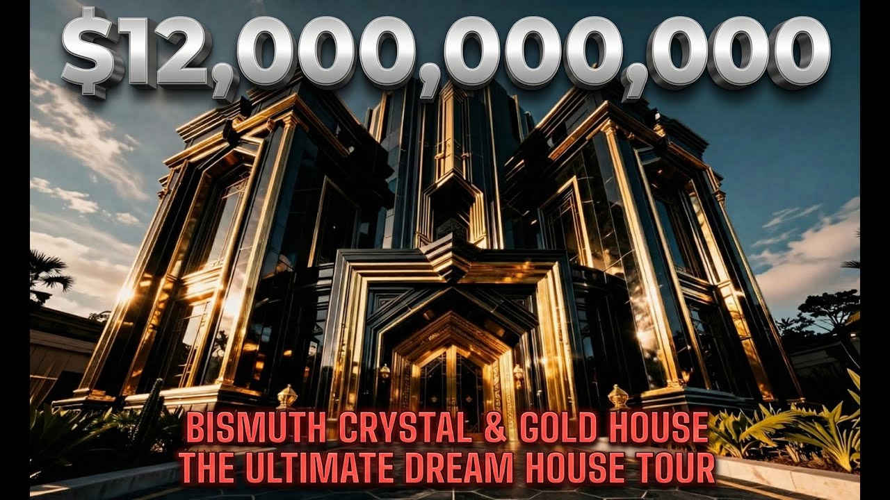 A $12B House Made of Black Bismuth & Gold | Ultimate Dark Luxury Tour