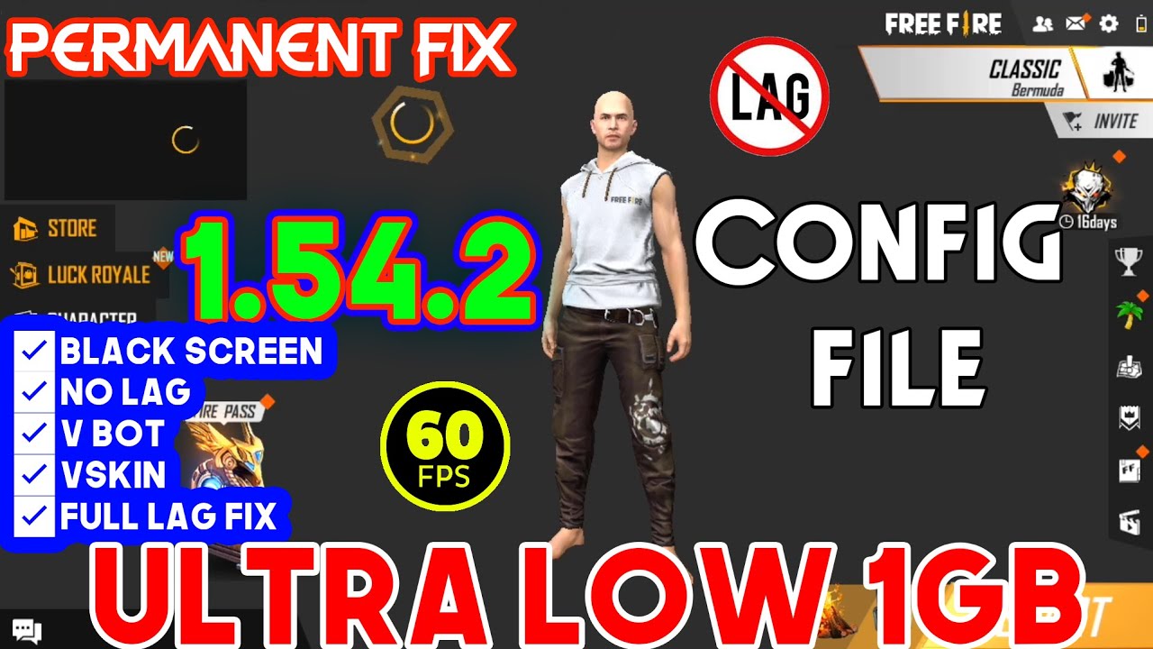 FREE FIRE LAG FIX CONFIG FILE | VBOT/VSKIN | FF LAG FIX ...