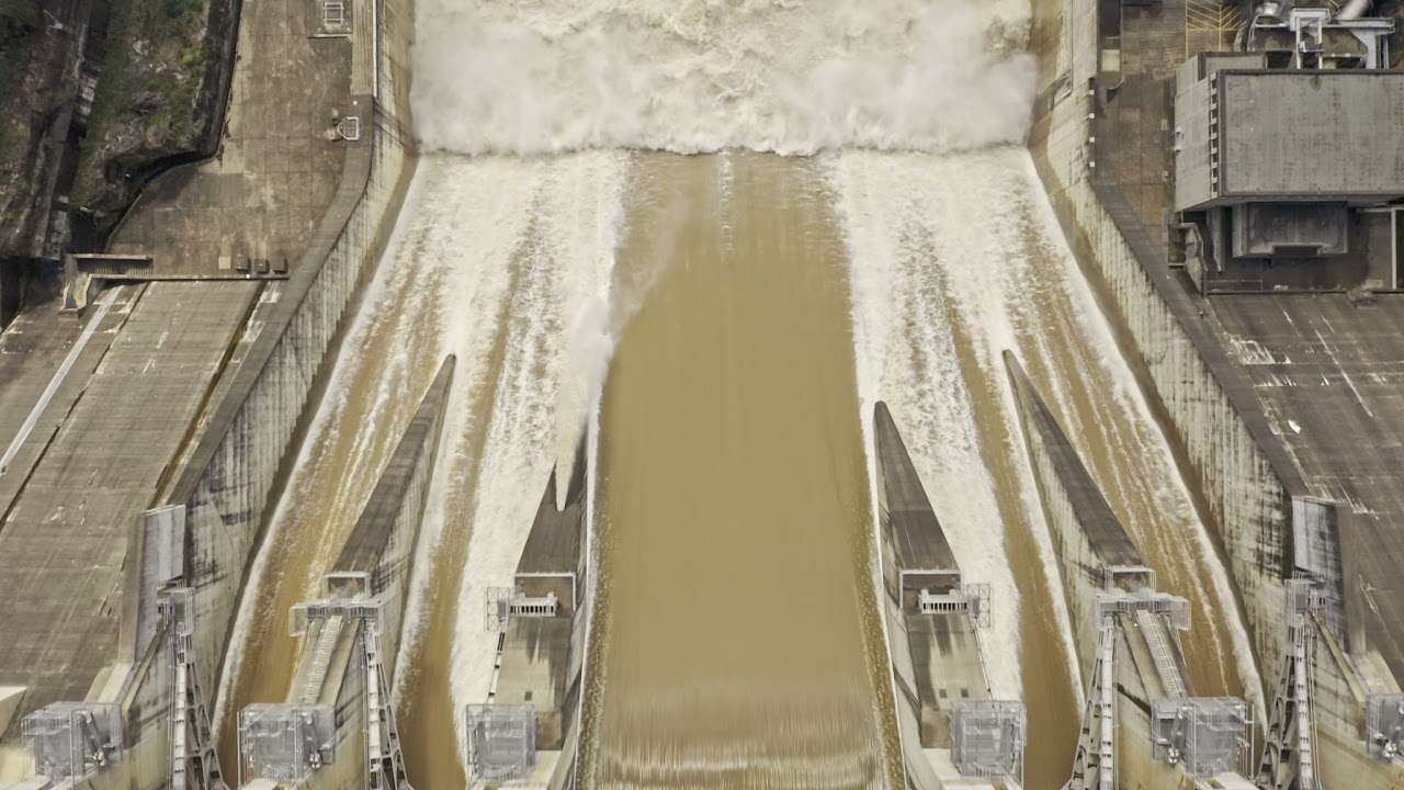 Warragamba Dam spilling - March 2021