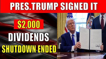 Trump’s New Signed Action Explained — Stimulus, Shutdown & Dividend Updates