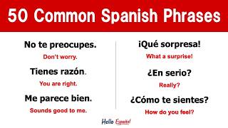 50 Common Spanish Phrases You'll Use for Daily Life #learningspanish