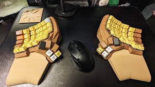 Dactyl manuform: Typing practice on monkeytype and typeracer
