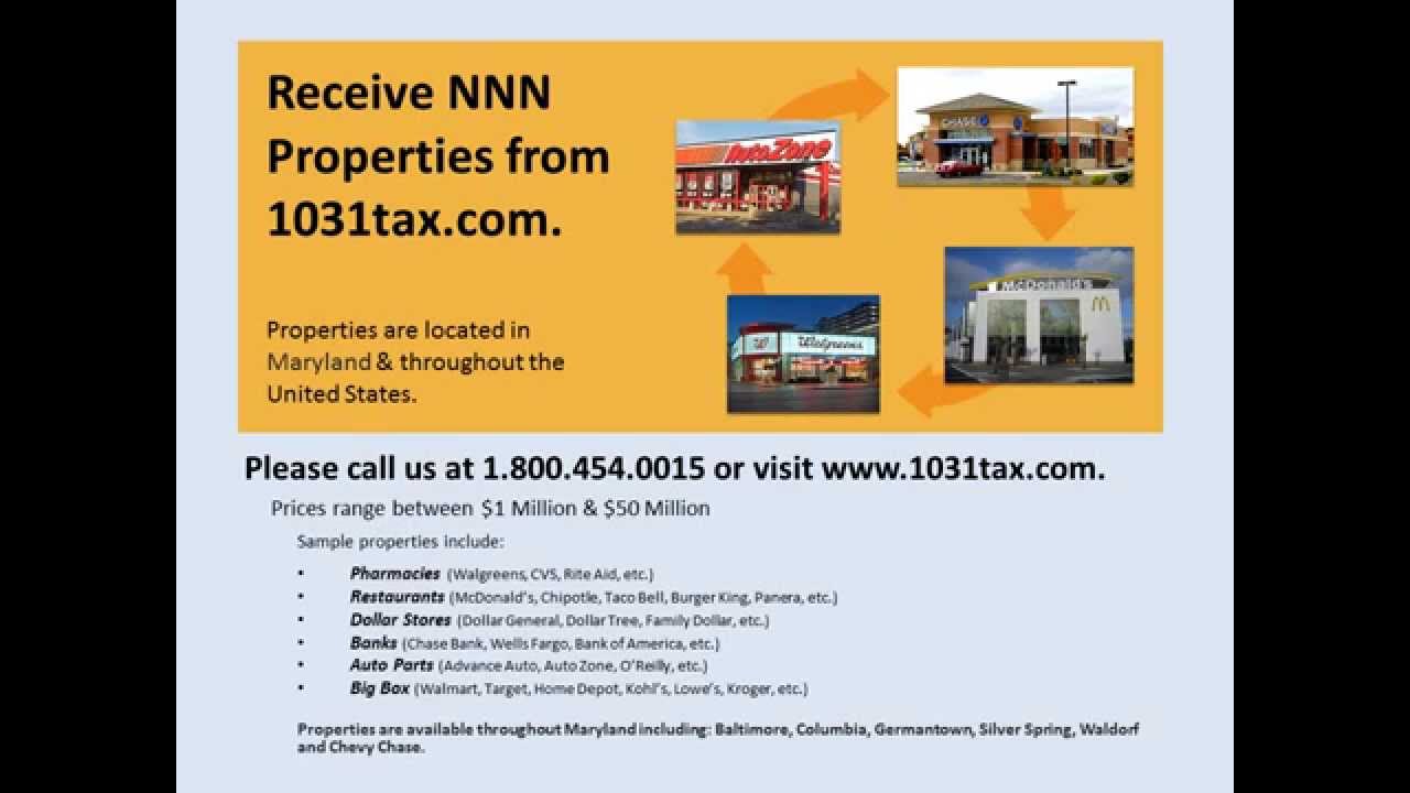 View NNN property in Maryland NNN triple net lease property for