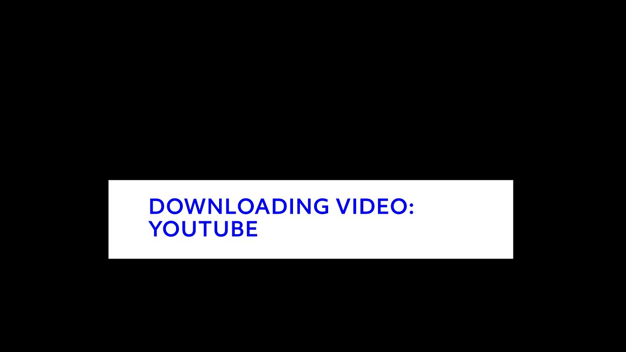 Getting Started with Premiere: Downloading Video Youtube - YouTube