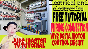 Wye delta motor control wiring diagram(AUTOCAD) /Jude master TV tutorial