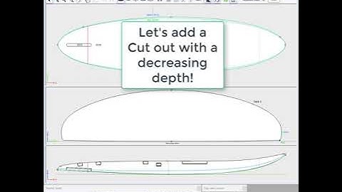 How to design a Cut out with decreasing depth