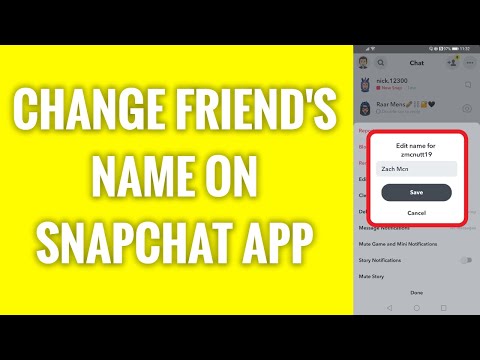 How To Change Friend's Name On Snapchat App