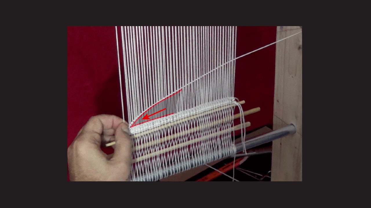 Beginning the Weaving Process of a Kilim