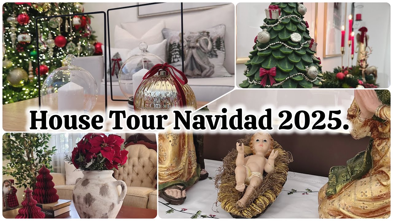Mira mi HOGAR Decoración navideña //House Tour NAVIDAD 2025.#navidad #hogar