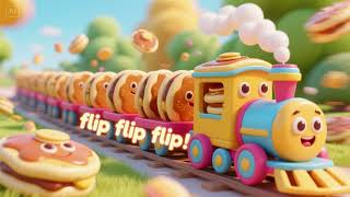 The Pancake Train Goes Flip Flip Flip | Tasty Nursery Rhymes & Kids Songs